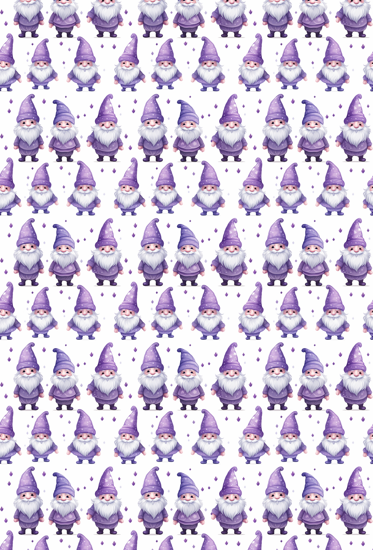 Christmas Gnomes Purple - TILLY'S TUBES