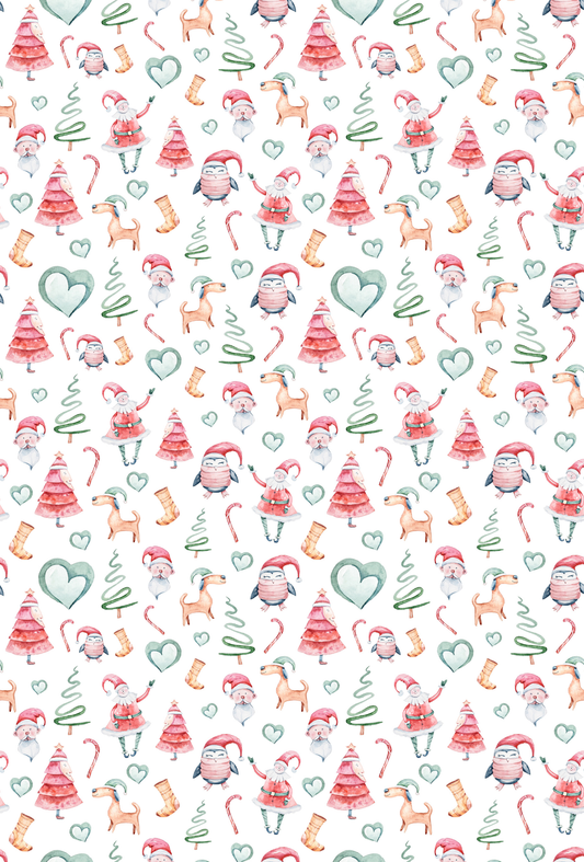 Christmas Pattern with Hearts - TILLY'S TUBES