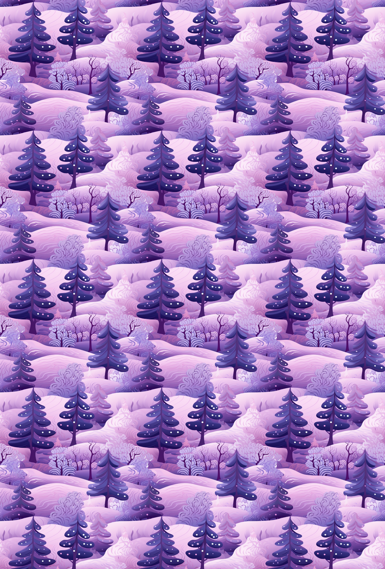 Christmas Trees Purple - TILLY'S TUBES