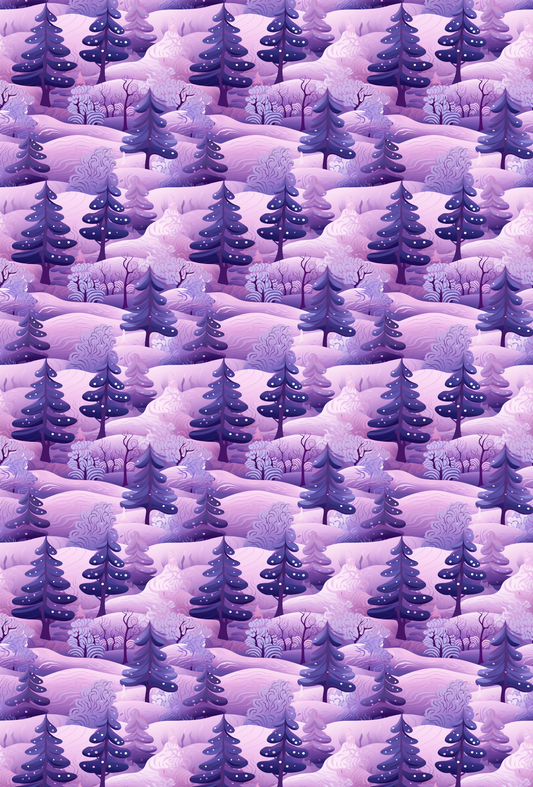 Christmas Trees Purple - TILLY'S TUBES