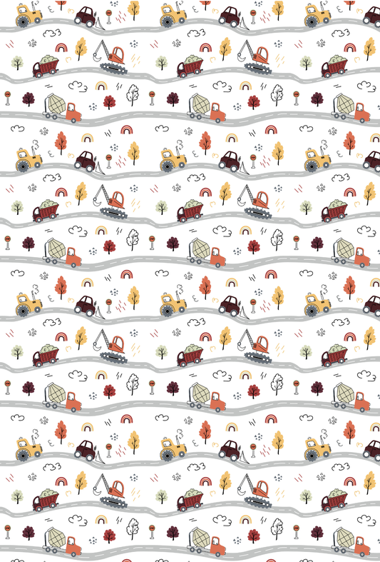 Construction Vehicles and Road - TILLY'S TUBES