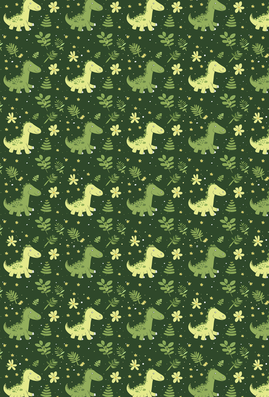 Green Cartoon Dinos - TILLY'S TUBES
