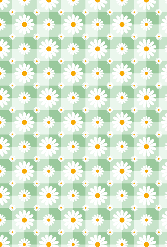 Green Gingham and Daisies - TILLY'S TUBES