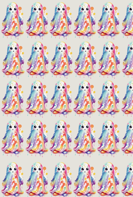 Halloween Multi Coloured Ghost Tape - TILLY'S TUBES