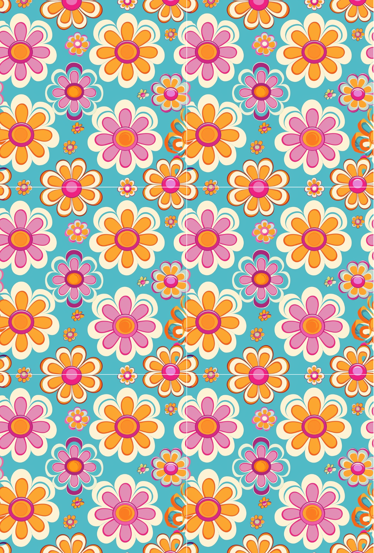 Large Retro Flowers - TILLY'S TUBES