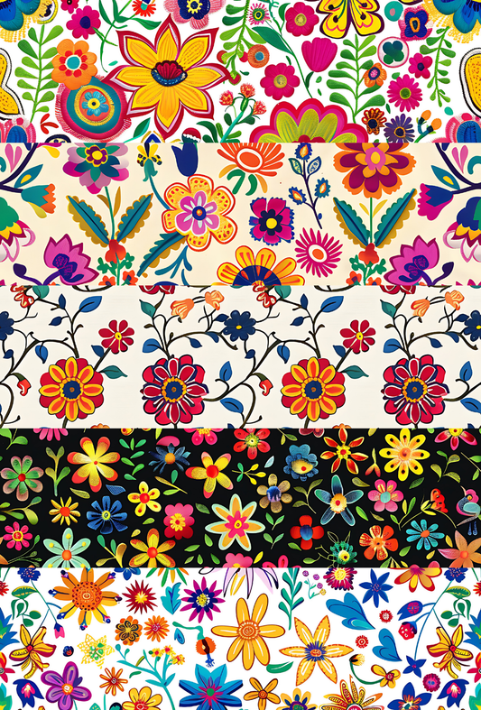 Mexican Floral Mixed Tape - TILLY'S TUBES