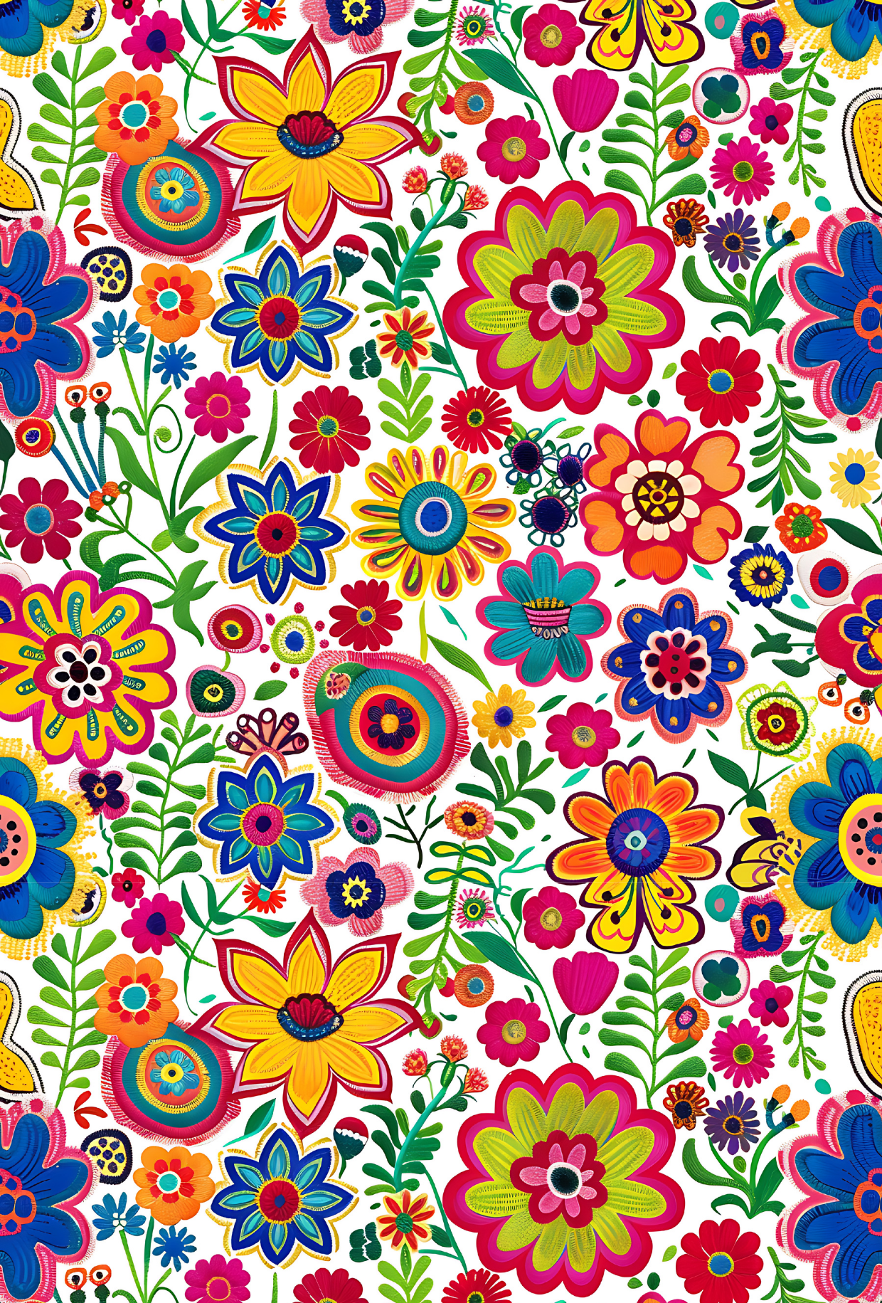 Mexican Floral Tape 2 - TILLY'S TUBES
