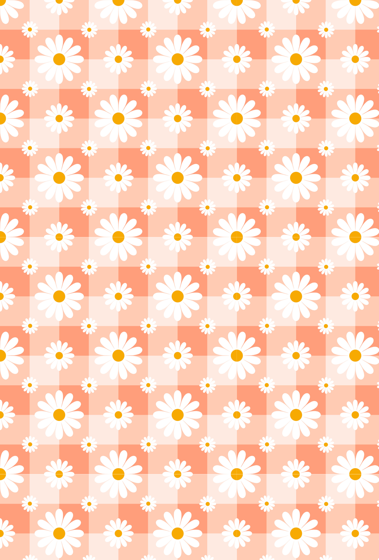 Orange Gingham and Daisies - TILLY'S TUBES