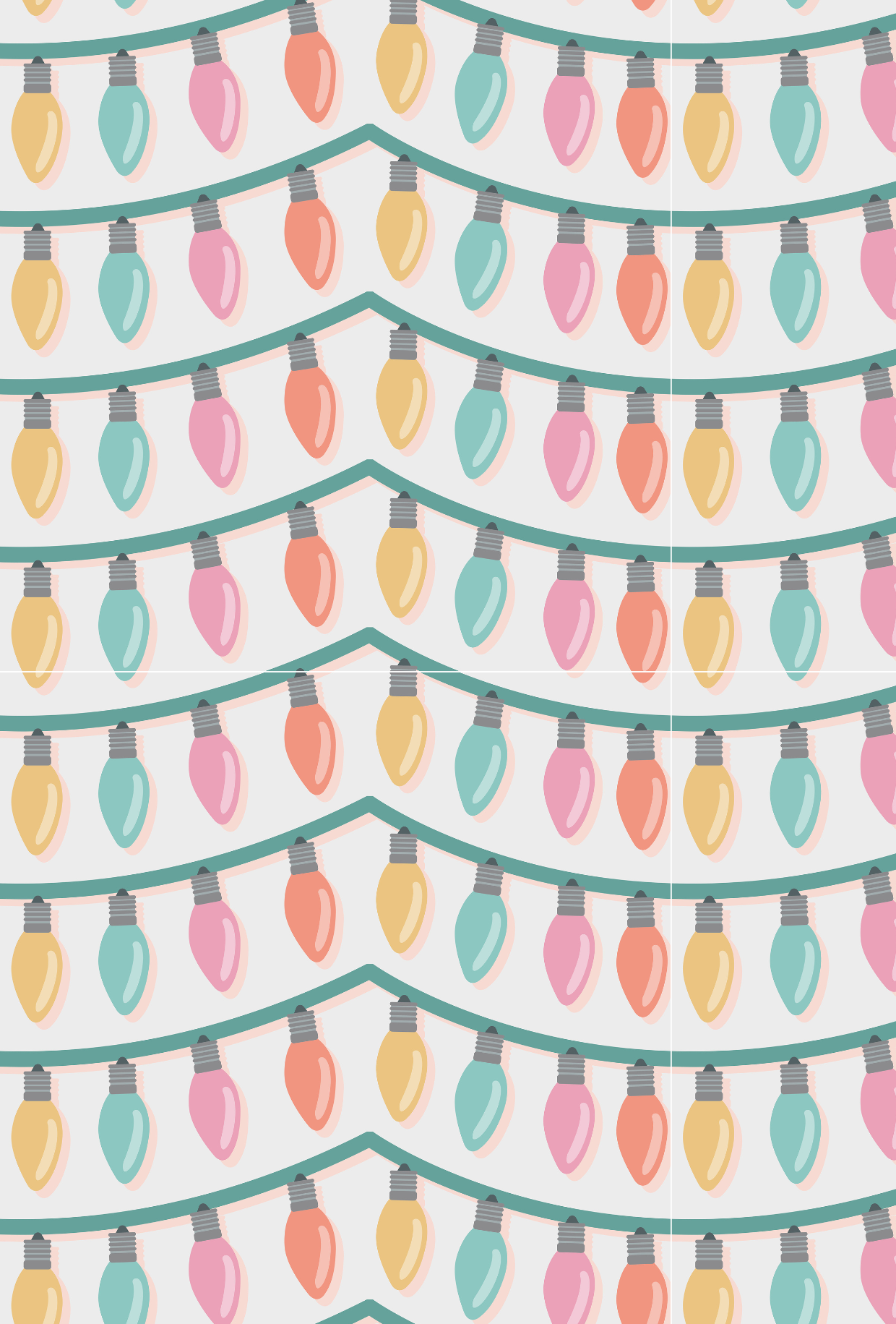 Pastel Christmas Lights Tape - TILLY'S TUBES