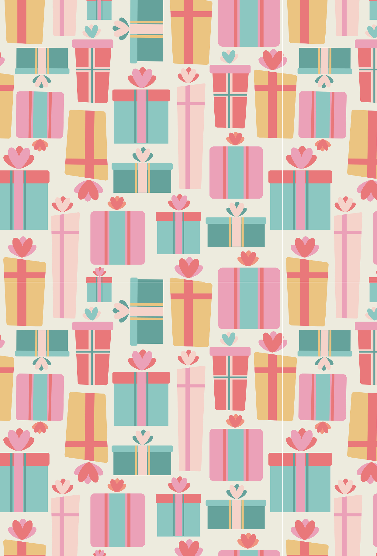 Pastel Christmas Present Tape - TILLY'S TUBES