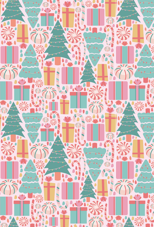 Pastel Christmas Tree Tape - TILLY'S TUBES