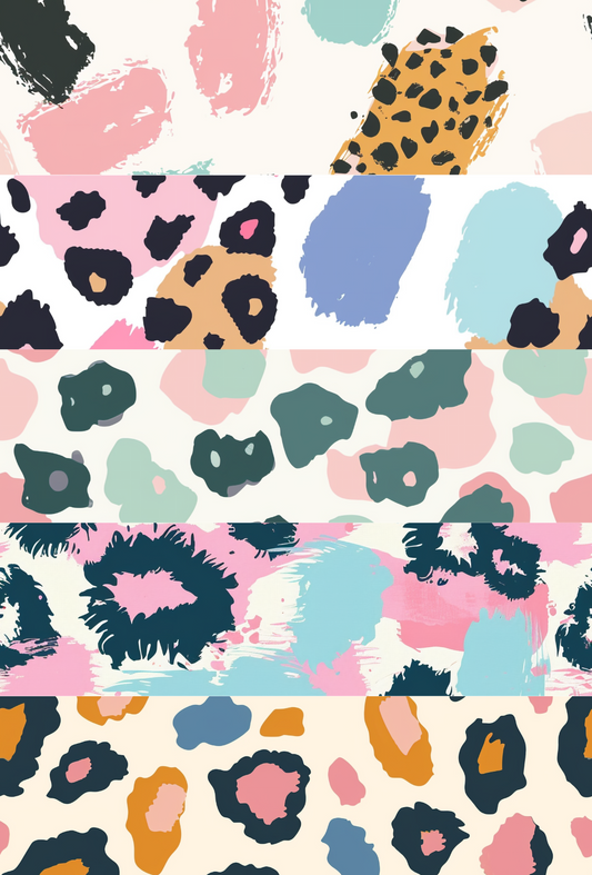 Pastel Leopard Print Mix Tape - TILLY'S TUBES