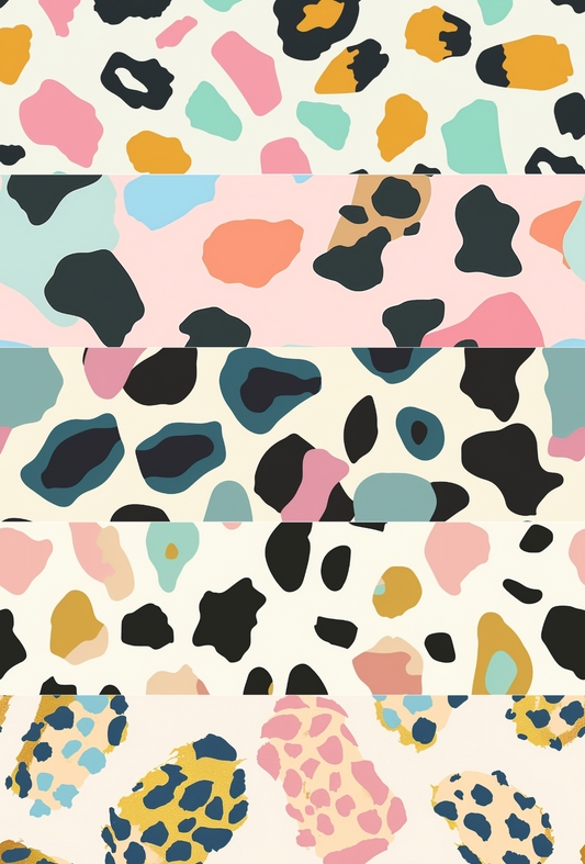 Pastel Leopard Print Mix Tape 2 - TILLY'S TUBES