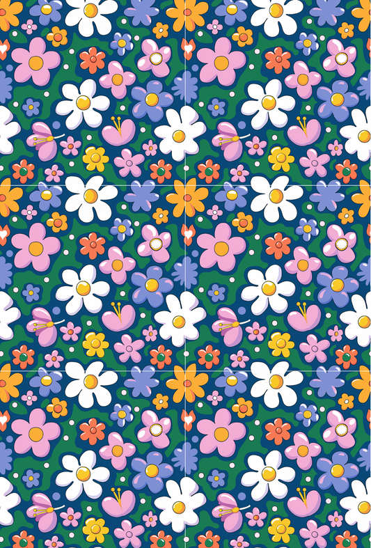 Pastel Retro Flowers - TILLY'S TUBES