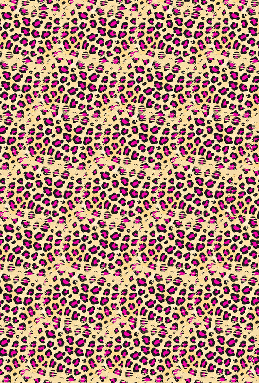 Pink & Yellow Leopard Print Tape - TILLY'S TUBES
