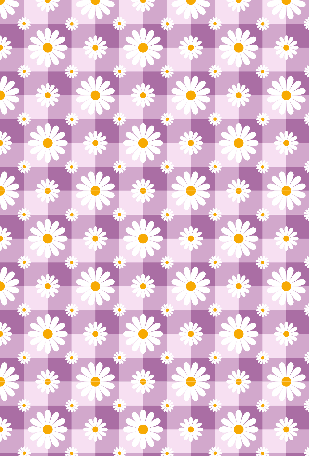Purple Gingham and Daisies - TILLY'S TUBES