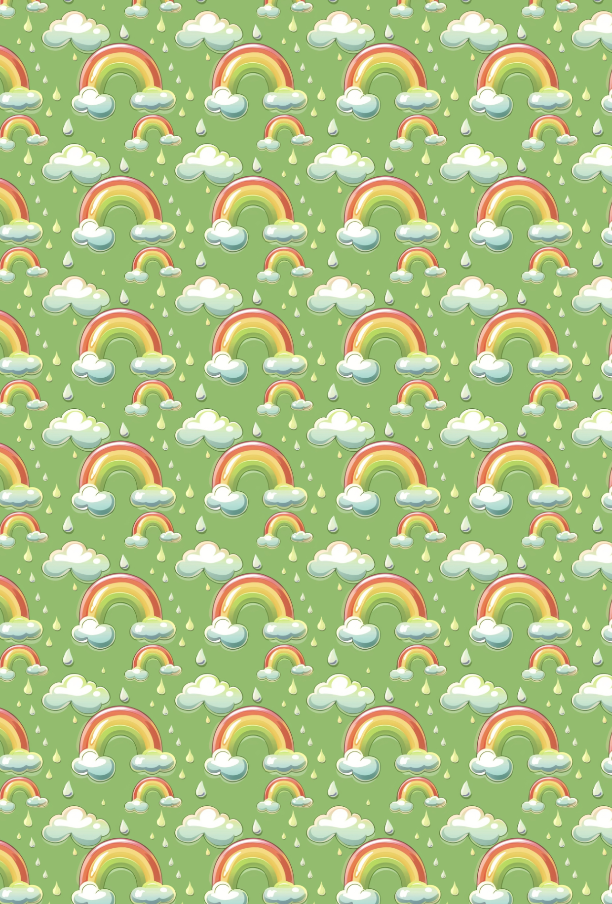 Rainbows with Green Background - TILLY'S TUBES