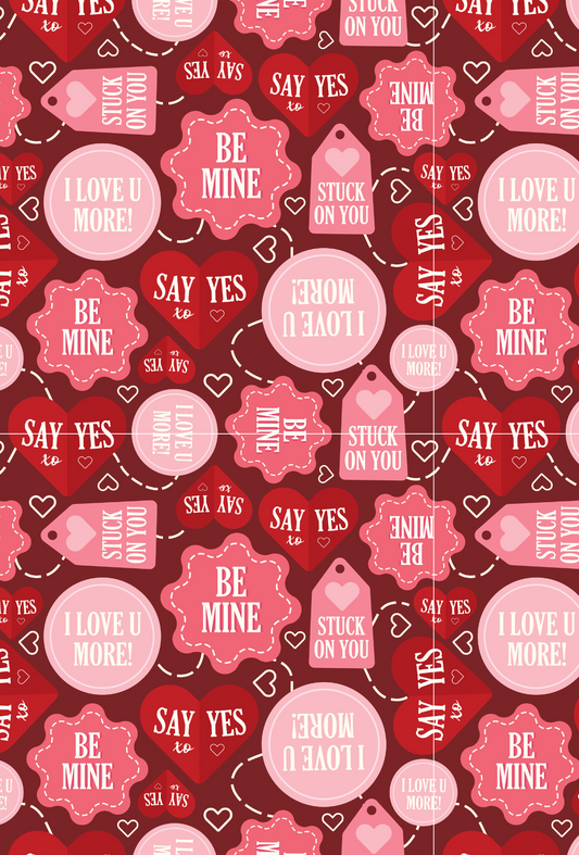 Valentines Be Mine Labels - TILLY'S TUBES