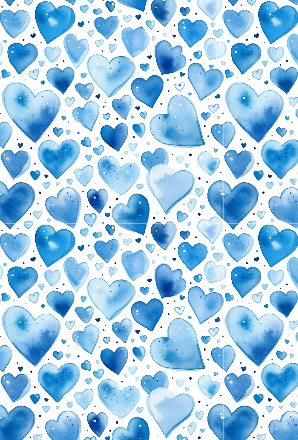 Valentines Blue Hearts - TILLY'S TUBES
