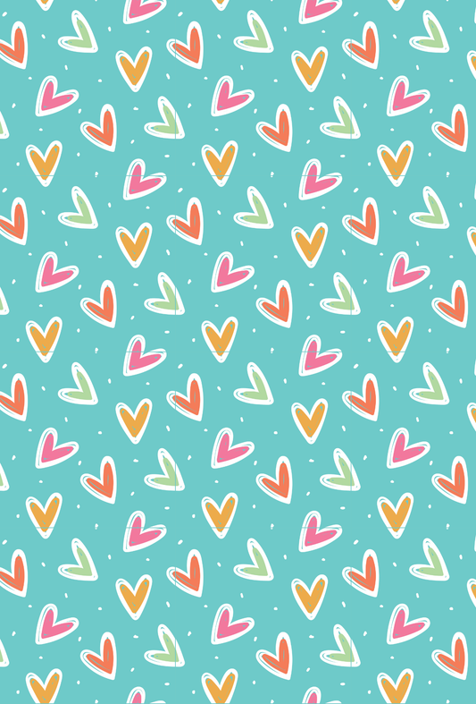 Valentines Doodle Hearts - TILLY'S TUBES