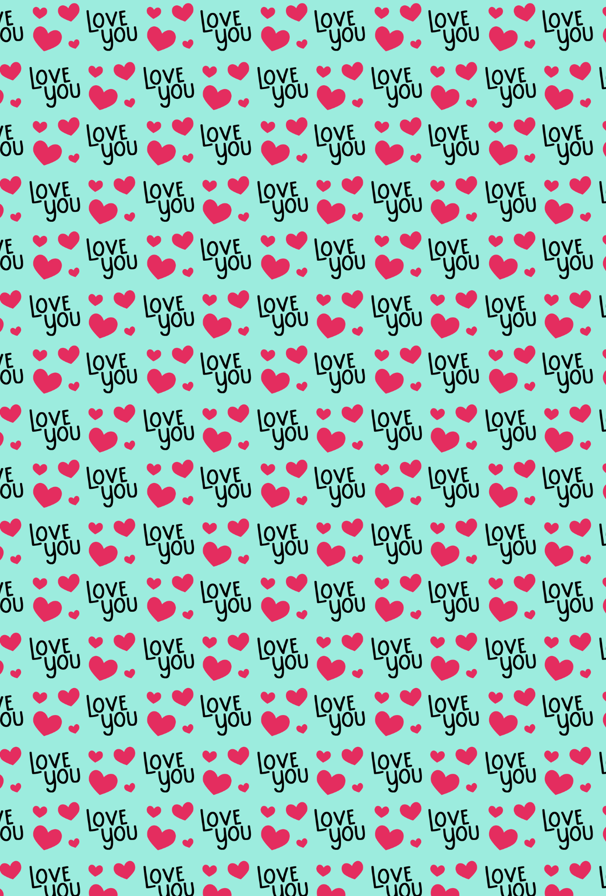 Valentines Love Pattern 3 - TILLY'S TUBES