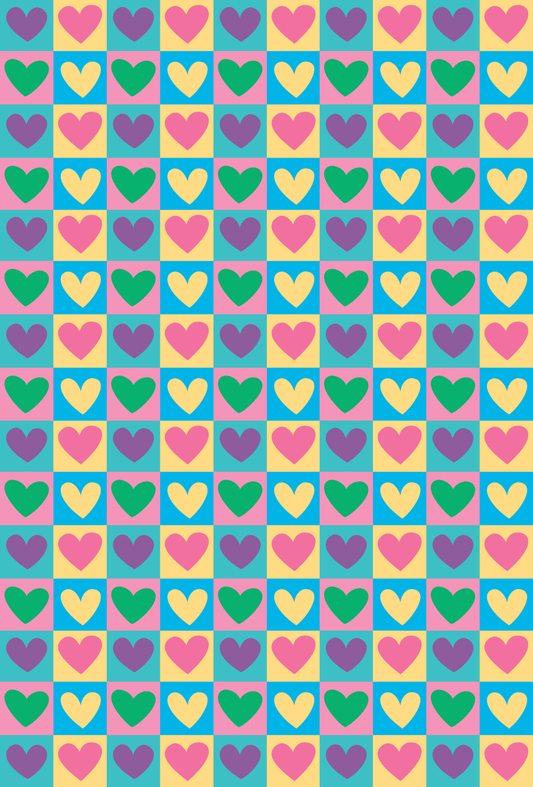 Valentines Mosaic Hearts - TILLY'S TUBES