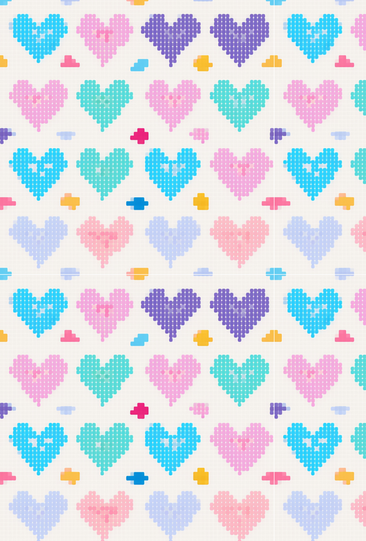 Valentines Pixel Hearts - TILLY'S TUBES