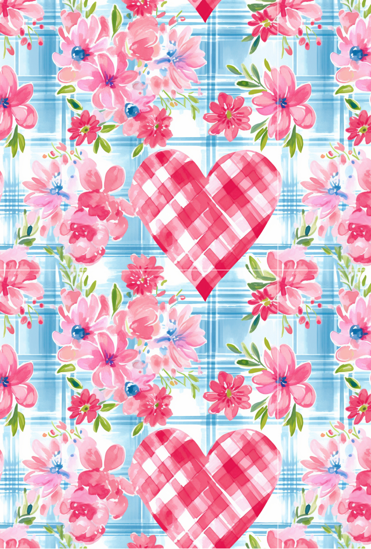 Valentines Red Check Hearts - TILLY'S TUBES