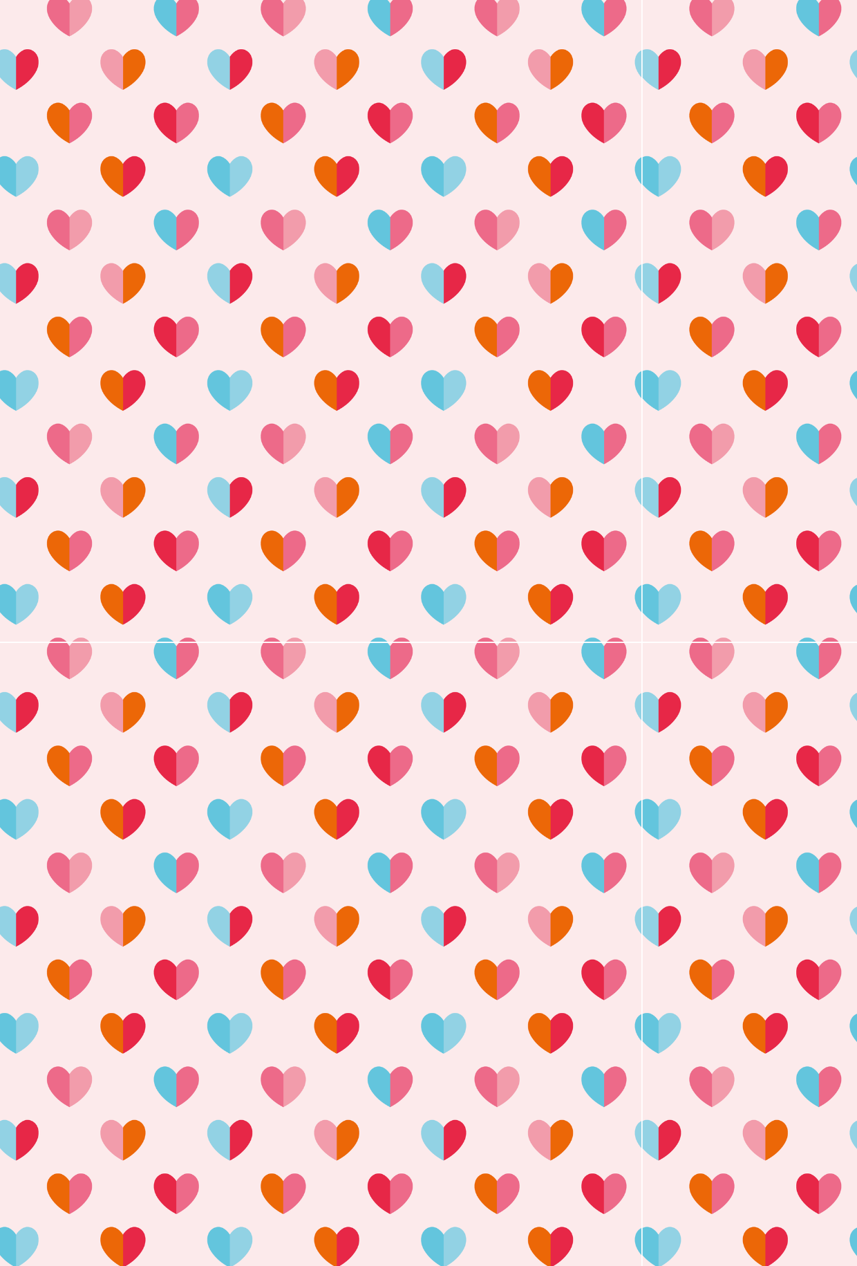 Valentines Two Coloured Hearts - TILLY'S TUBES