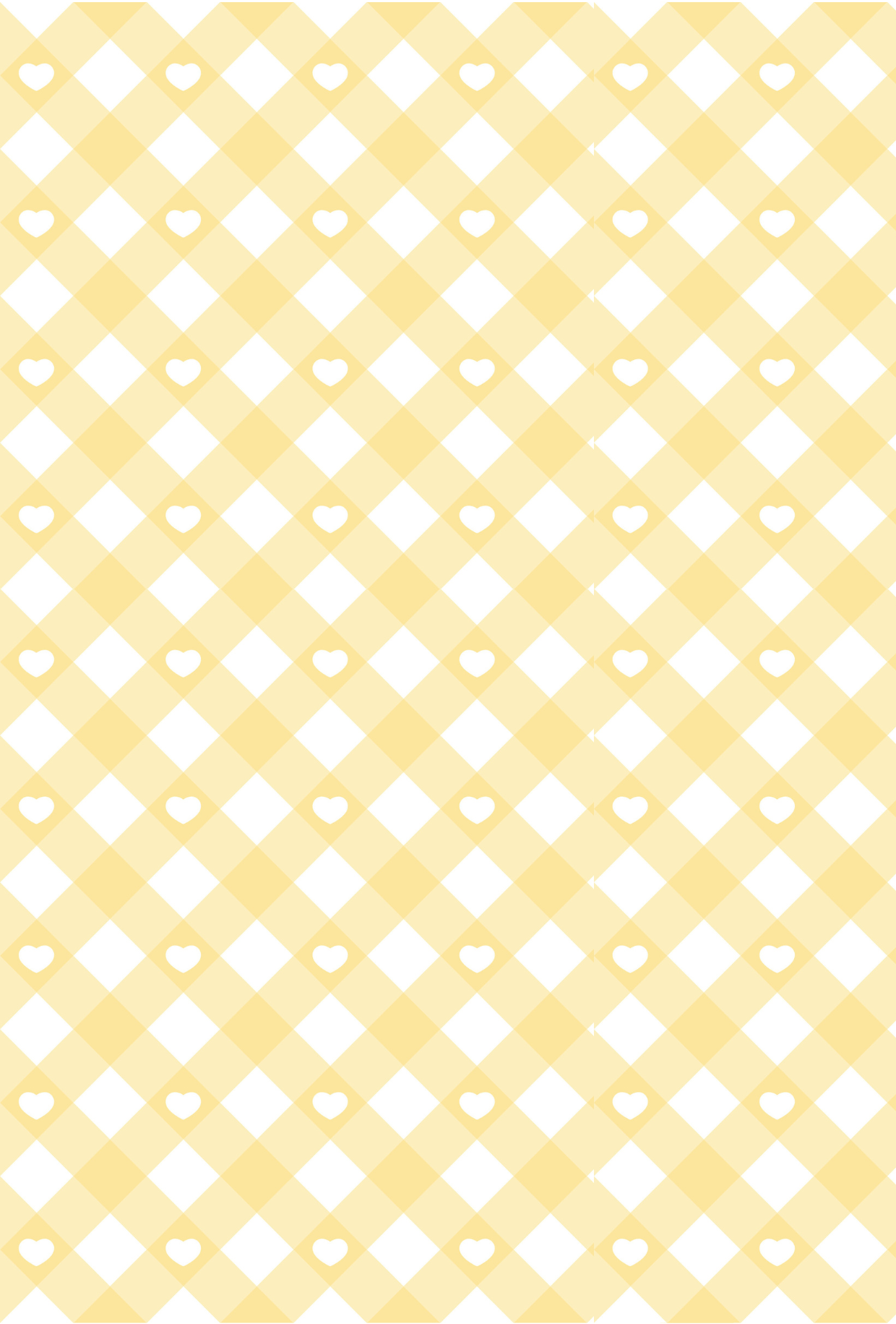 Valentines Yellow Gingham Hearts - TILLY'S TUBES