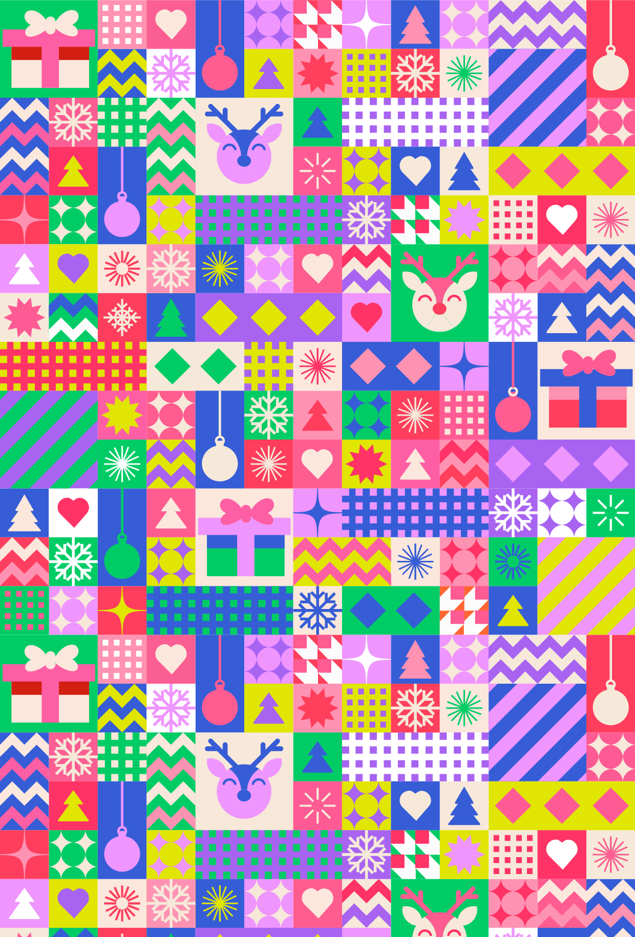 CHRISTMAS MOSAIC TAPE | PAD | PORT COVER